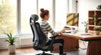 ergonomic workspace for productivity