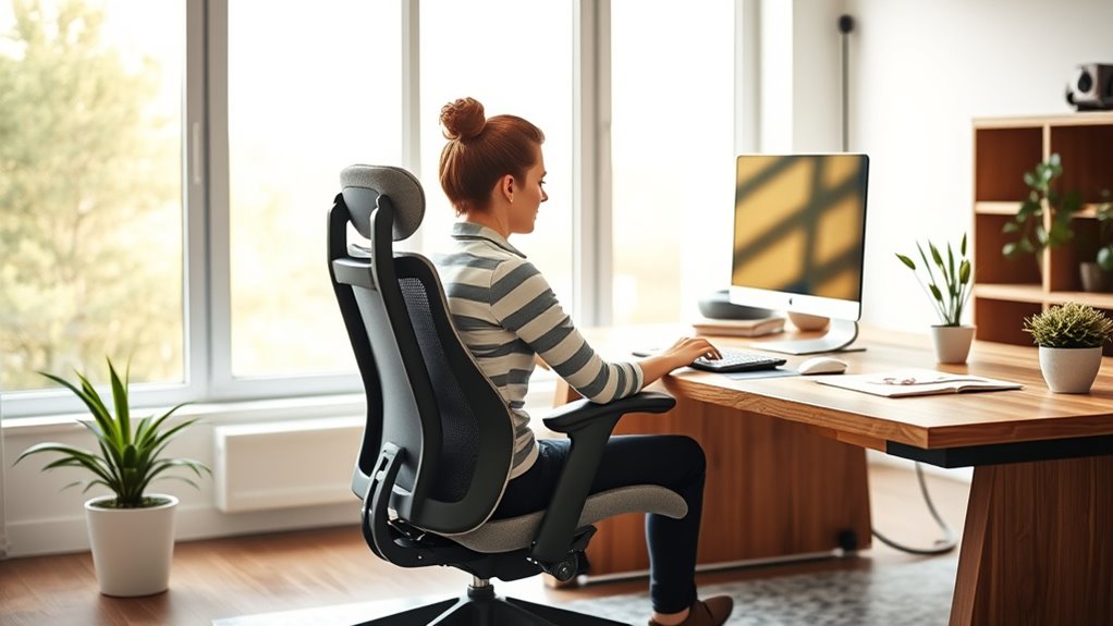 ergonomic workspace for productivity