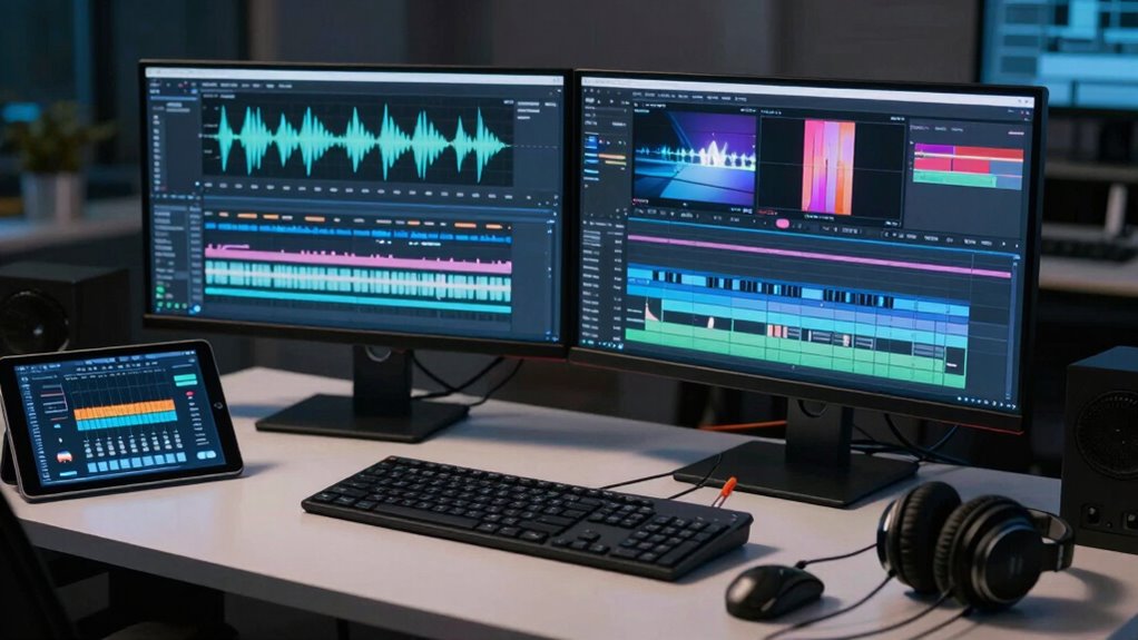 align audio visually accurately