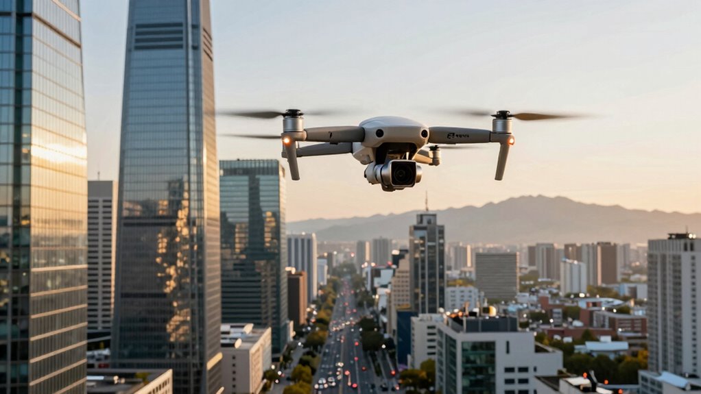 cinematic business drone shots