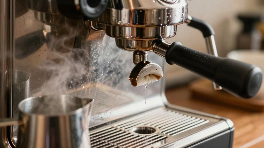 consistent espresso machine cleaning
