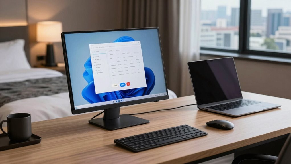 easy portable monitor setup