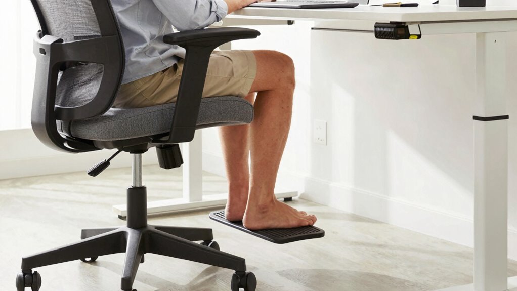 feet flat beneath hips