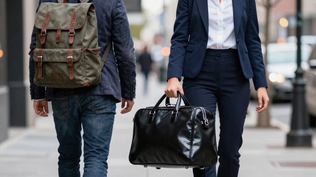 matching bags to outfits