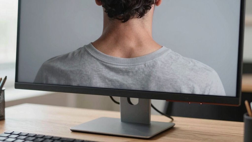 monitor at eye level