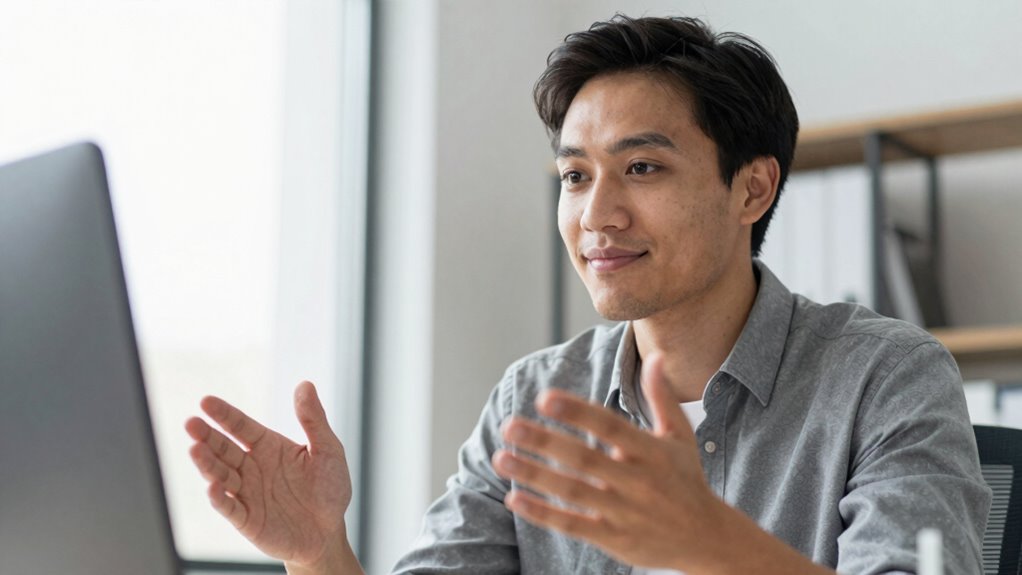 optimal webcam angle enhances trust