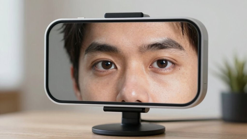 optimize webcam lighting and positioning