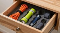 organized gear storage method