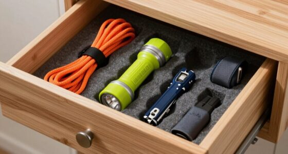 organized gear storage method