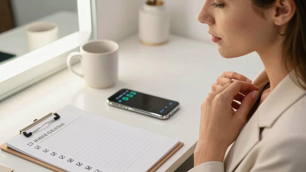 prepare check shine confident