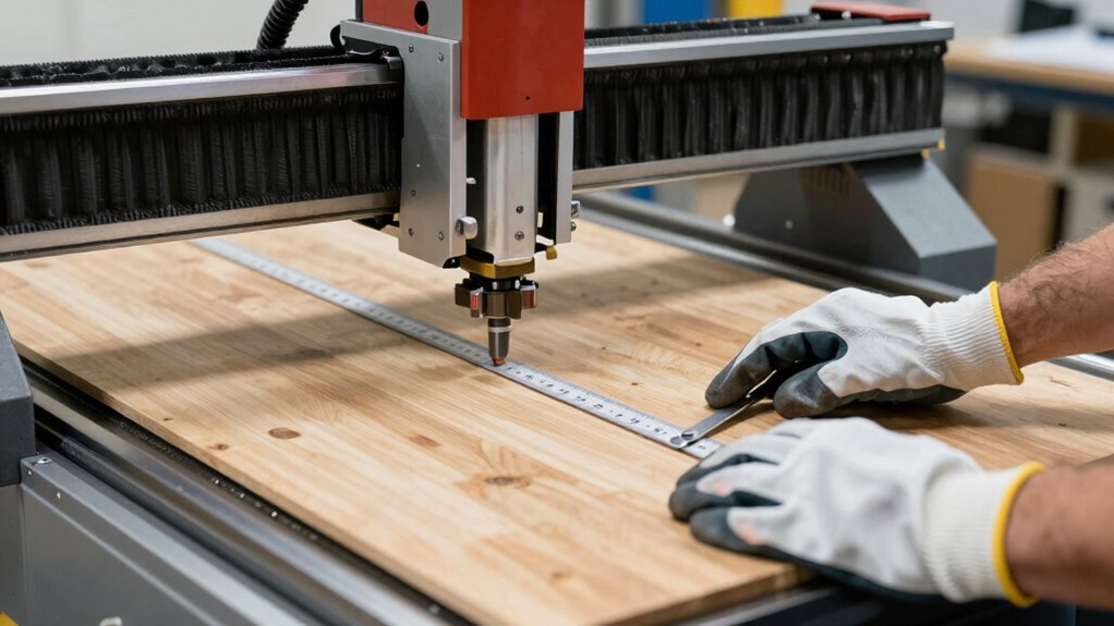 proper material securing and calibration