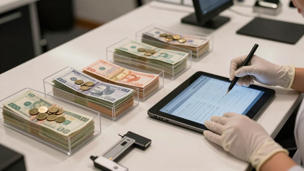 record cash counts promptly