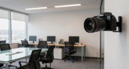 respectful office camera positioning