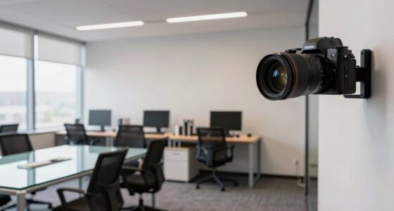 respectful office camera positioning