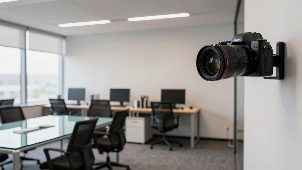 respectful office camera positioning