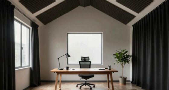 soundproof well lit minimalist space