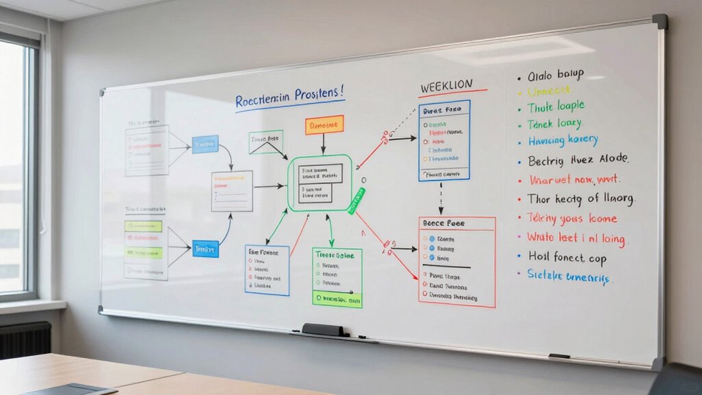 whiteboard updates maintain clarity