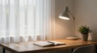 balanced calming workspace lighting