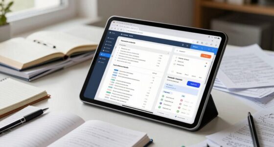 digital tablet organization system