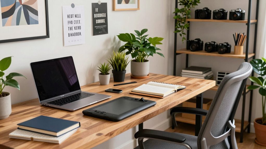 ergonomic organized consistent workspace