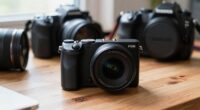 mirrorless cameras dominate professional setups