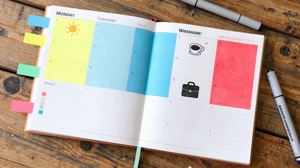 organize weekly with themes