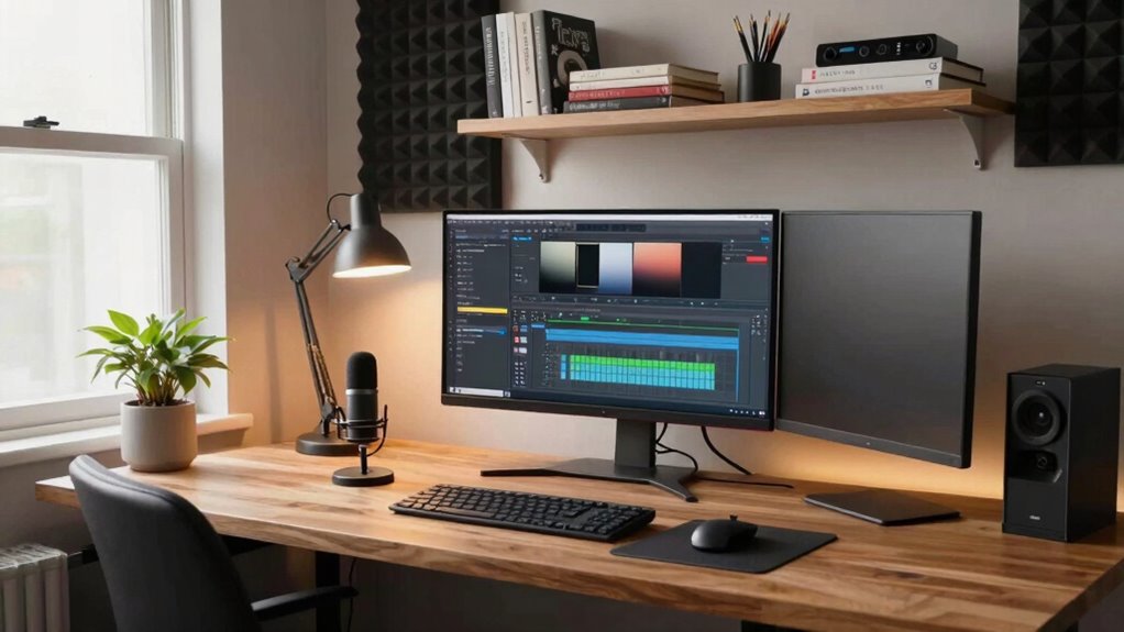 organized ergonomic workspace design