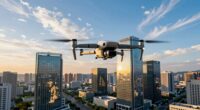 professional drone business footage