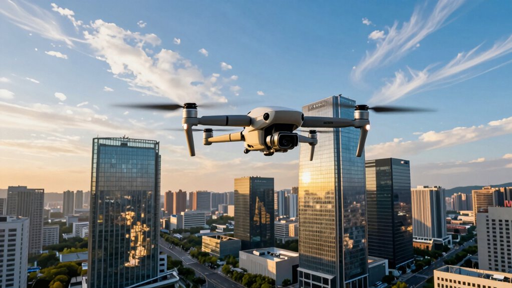 professional drone business footage
