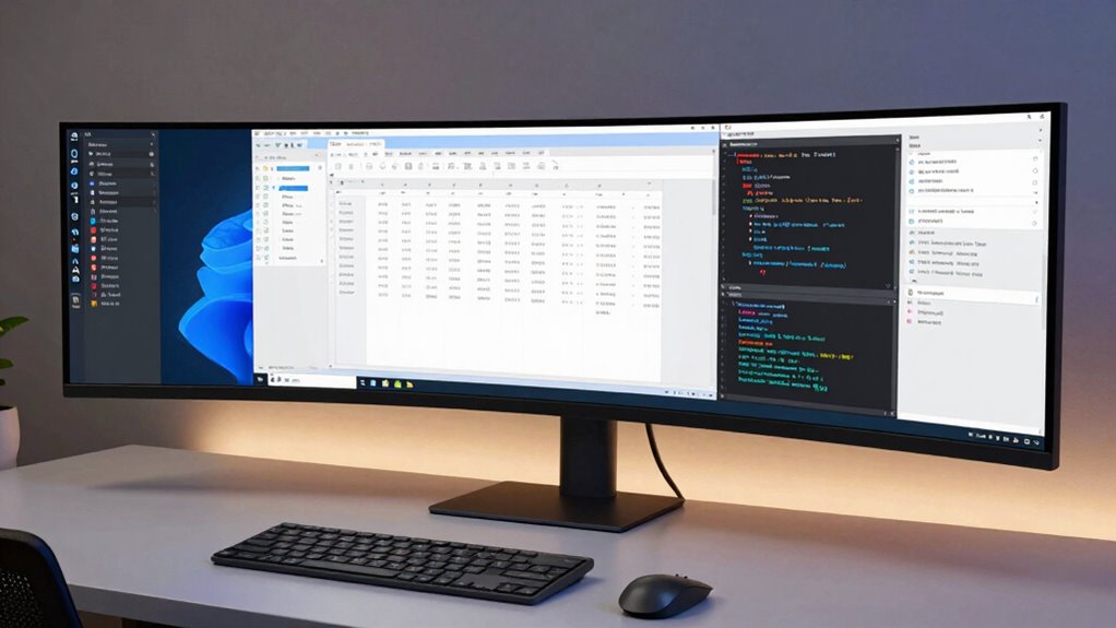 ultrawide screen ergonomic multitasking
